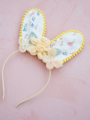 Bunny Ears Floral Headband