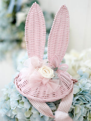 Bunny Rattan Hat