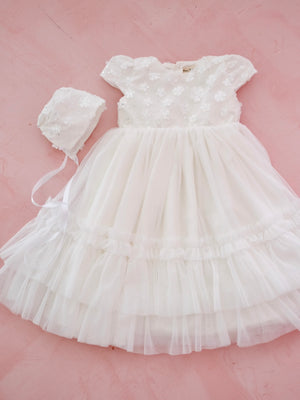 Marionne Christening Set in Ivory