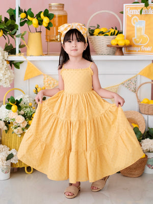 Fernanda Dress | Yellow Broderie