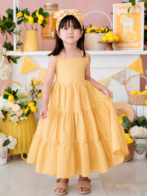 Fernanda Dress | Yellow Broderie