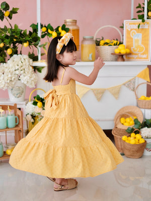 Fernanda Dress | Yellow Broderie