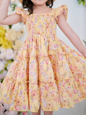 Amina Dress | Yellow