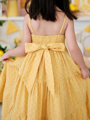 Fernanda Dress | Yellow Broderie