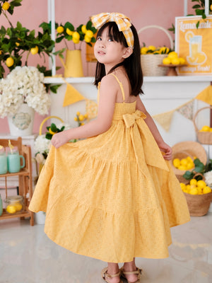 Fernanda Dress | Yellow Broderie