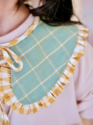 Olive and Mustard Detachable Collar