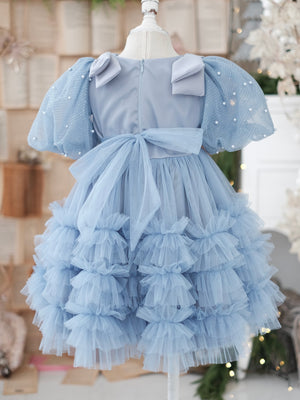 Clara | Tutu Dress in Heather Blue