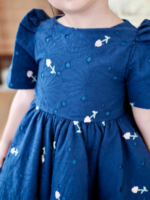 Marcela Dress | Blue Hibiscus