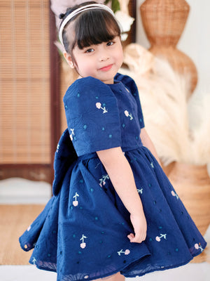 Marcela Dress | Blue Hibiscus