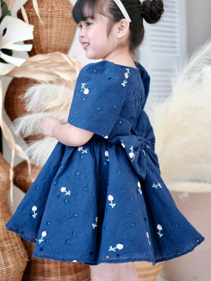 Marcela Dress | Blue Hibiscus