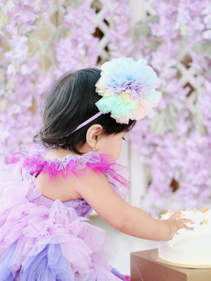 Pom Headband | Rainbow Sorbet