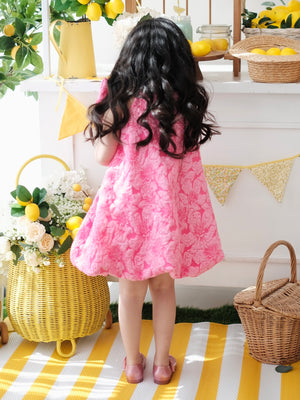 Palma Bubble Dress in Hot Pink