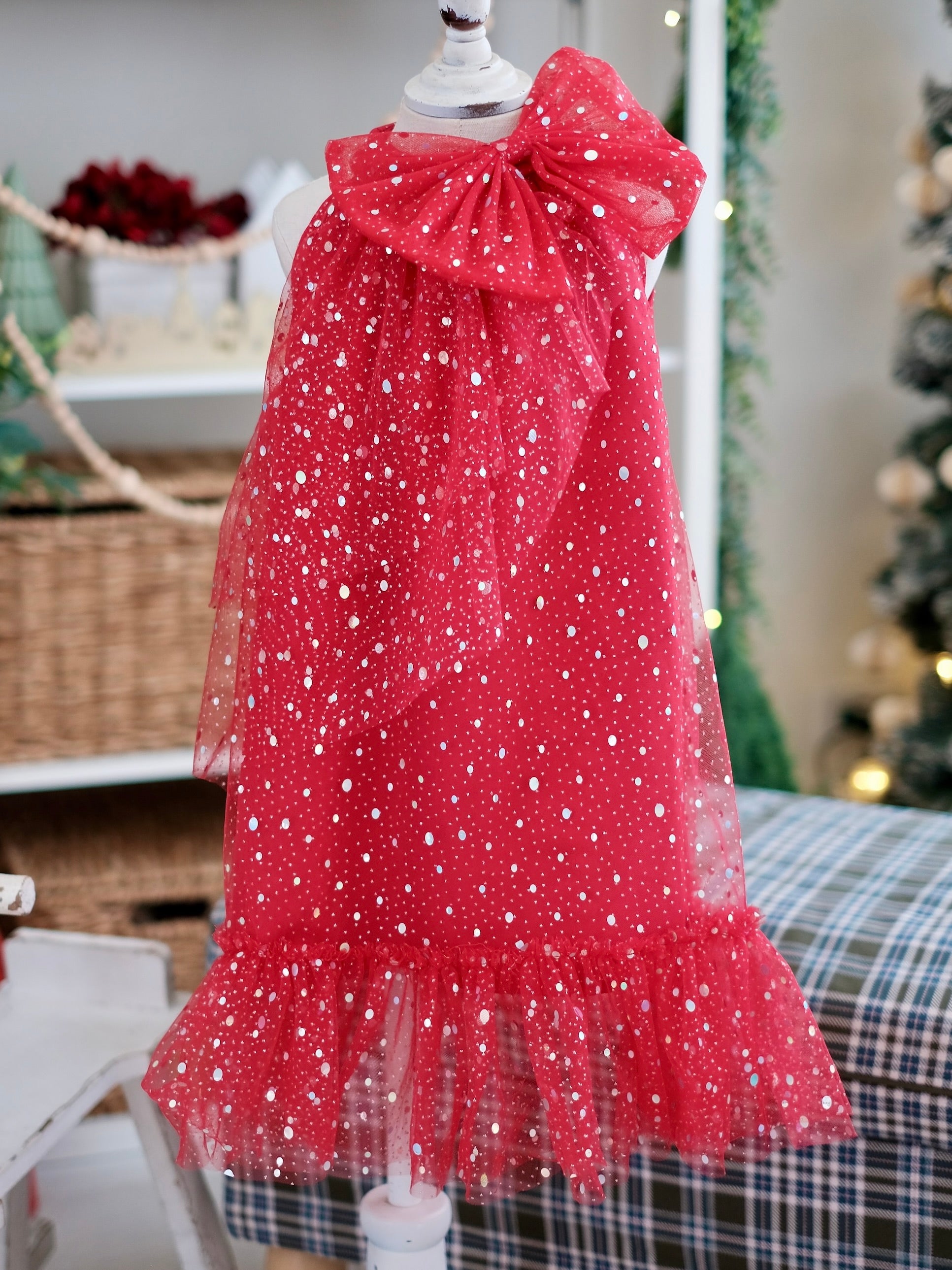 Stella Sparkle Dress | Red