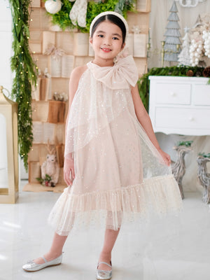 Stella Sparkle Dress | Champagne