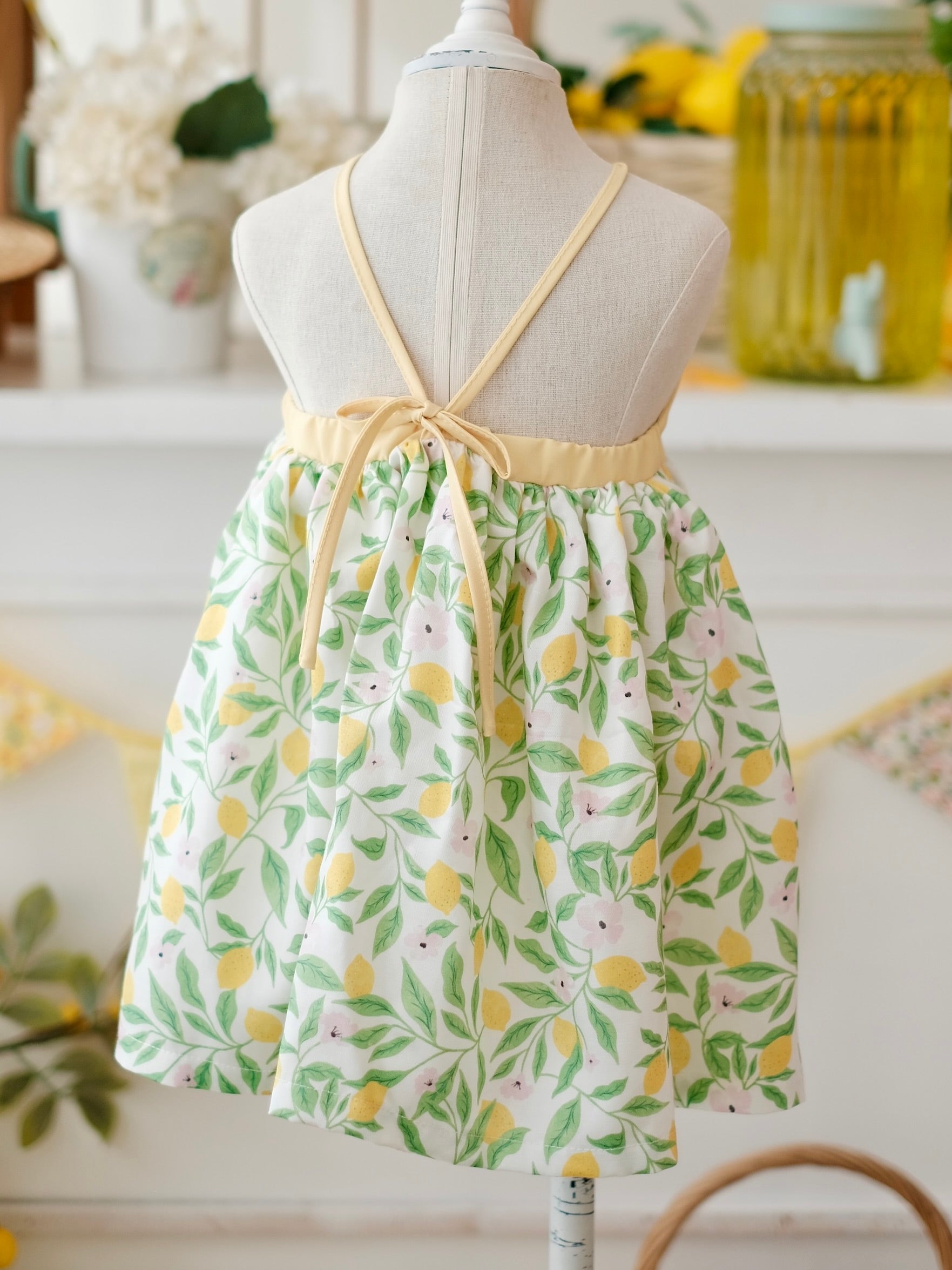 Cece Dress | Lemon | Tiny Threads