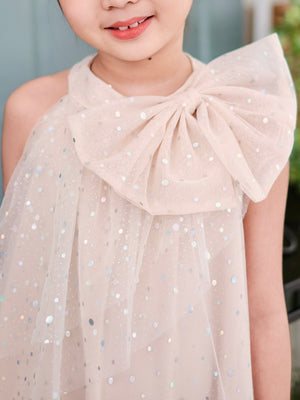 Stella Sparkle Dress | Champagne