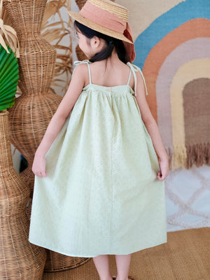 Siegy Dress | Sage Broderie