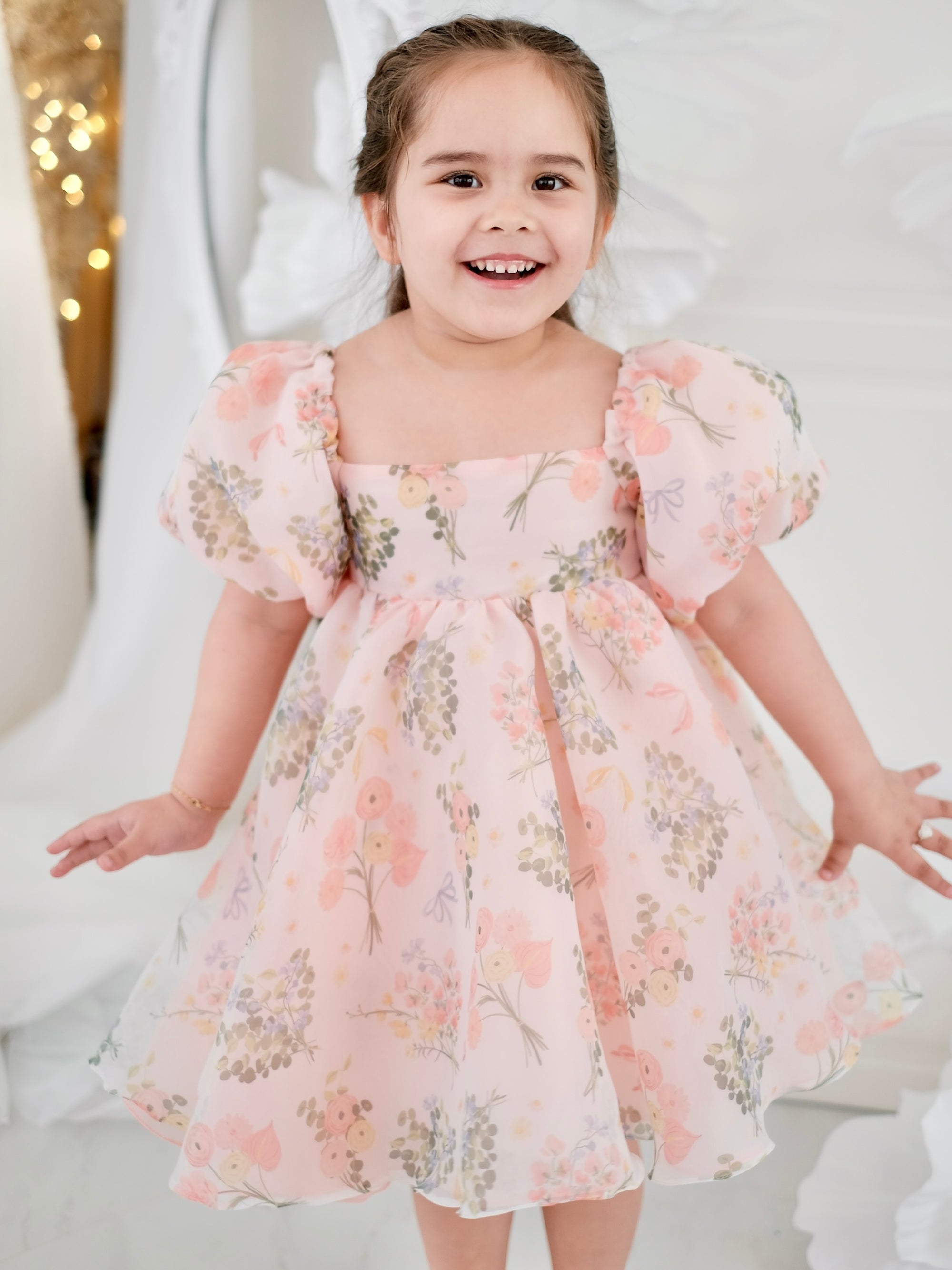 Midge Doll Dress | Peach Floral