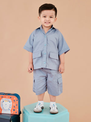 Lohan Set in Dusty Blue | Boys