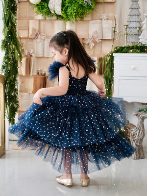 Caroline Sparkle Dress | Set with sash