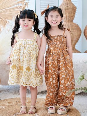 Jacoba Jumpsuit | Caramel Floral