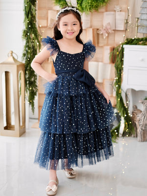 Caroline Sparkle Dress | Set with sash