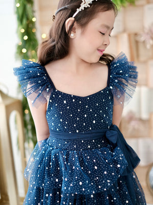 Caroline Sparkle Dress | Set with sash