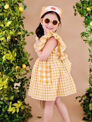 Nellie Dress | Yellow Mix Gingham