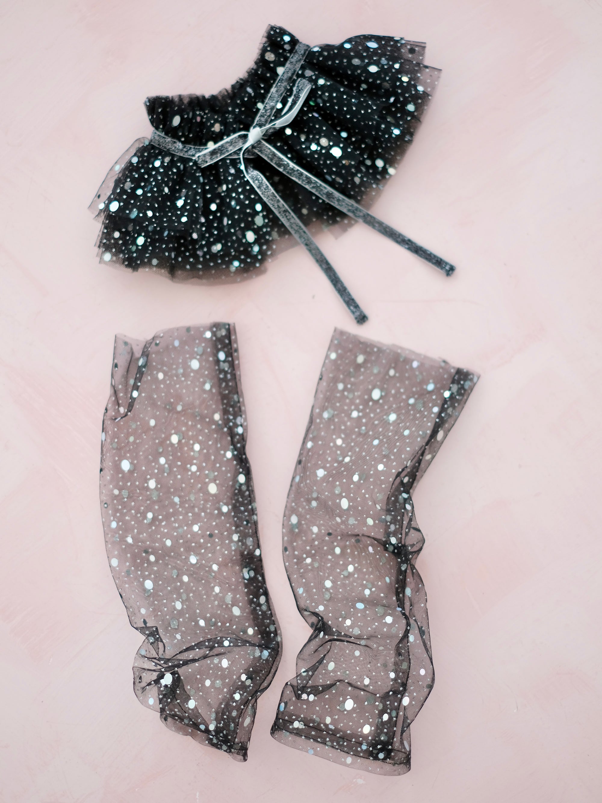 Choker + Sparkle Leg Warmer Set