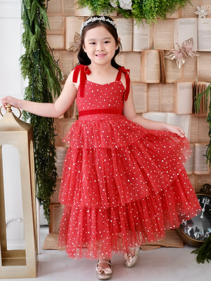 Delphine Sparkle Dress | Set with Velvet Sash