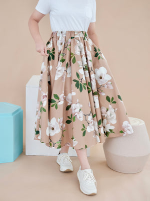 Sicily Full Circle Skirt | Women | Magnolia Blossom