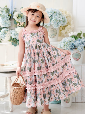 Ingrid Dress | Tulip Print