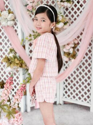 Clio Filipiniana Set | Pink Tweed