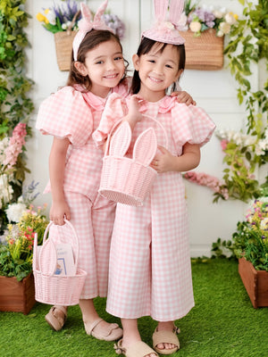 Pascalle Jumpsuit | Gingham Pink