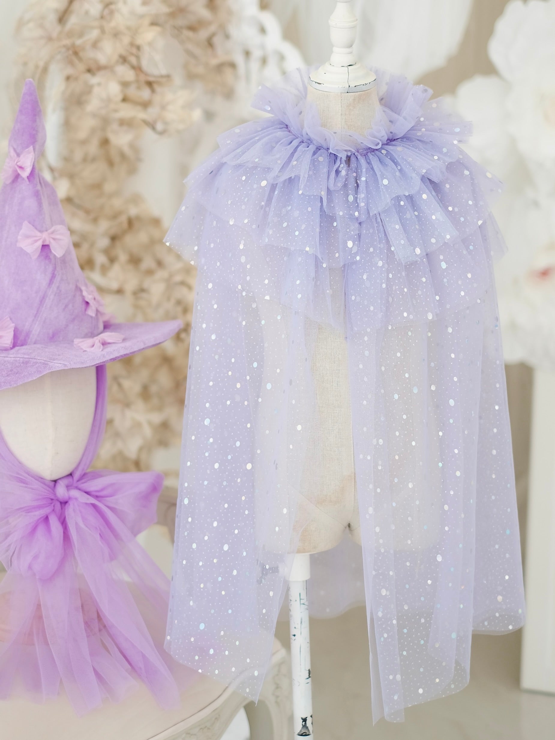 Lilah Sparkle Cape | Purple