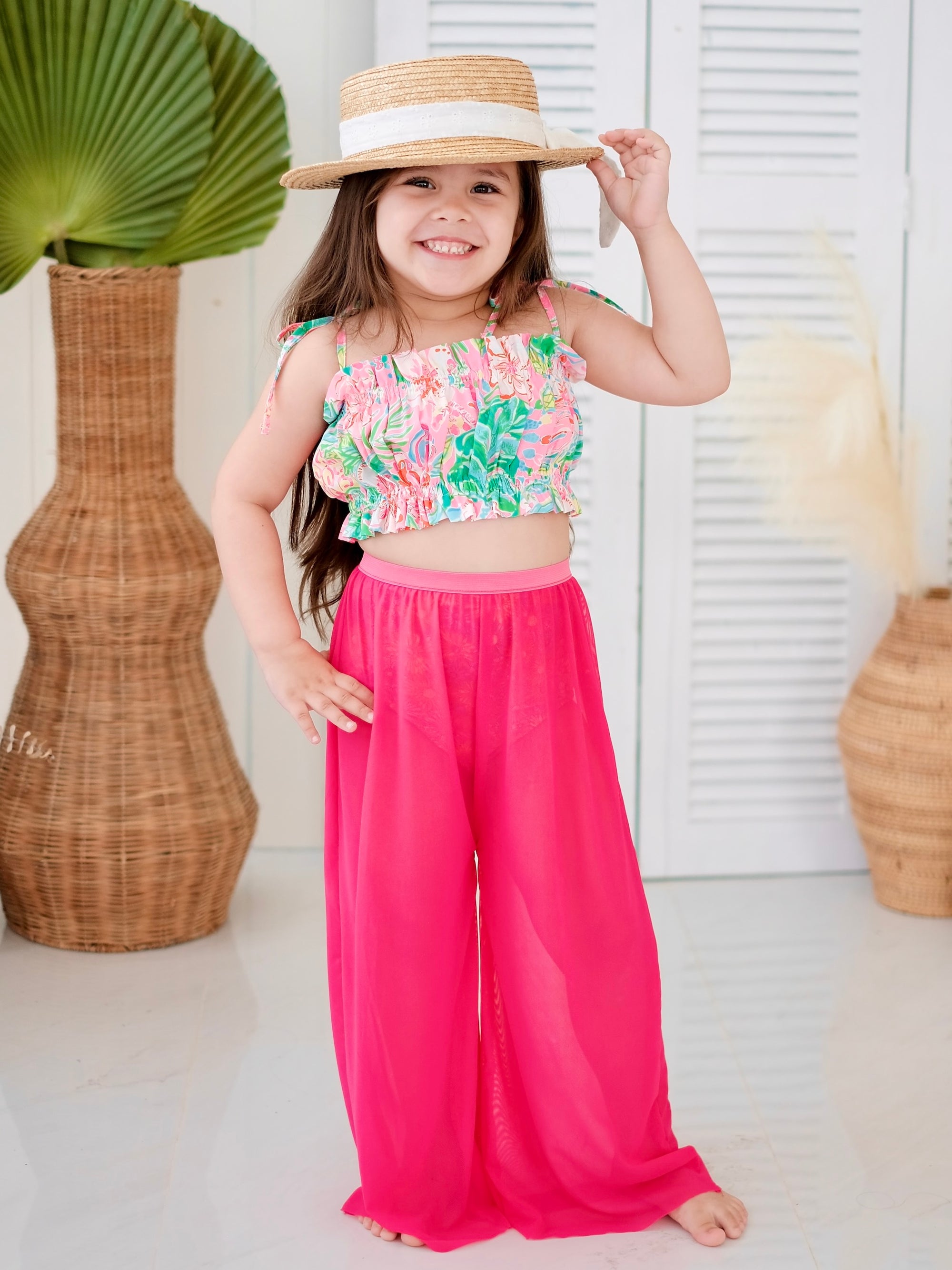 Dylan Cover Up Pants | Hot Pink