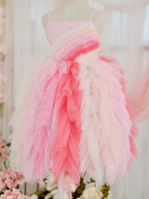 Amitola Rainbow Tutu Dress | Pink