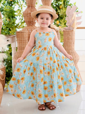 Fernanda Dress | Blue Daisy