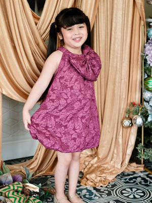 Palma Bubble Dress in Plum