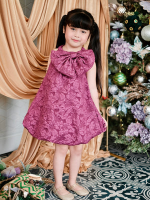 Palma Bubble Dress in Plum