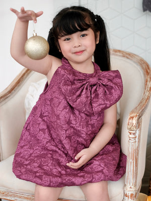 Palma Bubble Dress in Plum