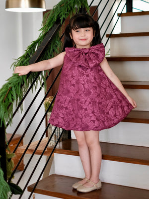 Palma Bubble Dress in Plum