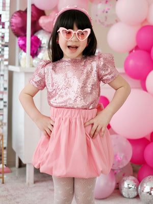 Stacie Tulle Bubble Skirt | Set with Detachable Bow