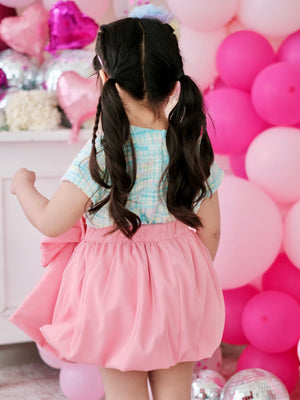 Stacie Tulle Bubble Skirt | Set with Detachable Bow