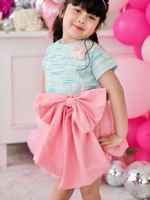 Stacie Tulle Bubble Skirt | Set with Detachable Bow