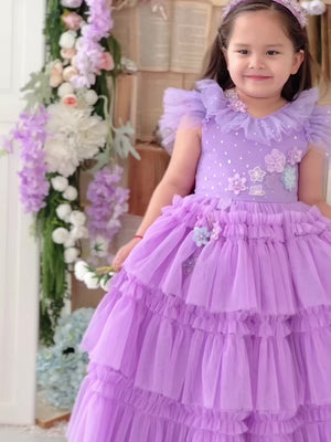 Madrigal Dress in Purple